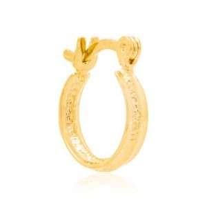 Argollas Lisas Para Niñas Enchapadas En Oro 18K