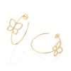 argollas maxi mariposa con circonias enchapadas en oro 18k 2
