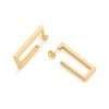 Argollas maxi rectangular enchapadas en oro 18k 2 argollas maxi rectangular enchapadas en oro 18k 2