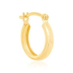 Argollas Redondas Enchapadas en Oro 18K