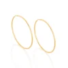 Argollas Delgadas Enchapadas En Oro 18K
