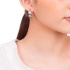 Argollas Gruesas Con Rodio Enchapadas En Oro 18K - Imagen 3