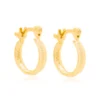 Argollas Lisas Para Niñas Enchapadas En Oro 18K 2 Argollas Lisas Para Niñas Enchapadas En Oro 18K