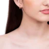Argollas Lisas Para Niñas Enchapadas En Oro 18K - Imagen 3