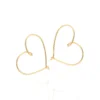 argollas de corazón enchapadas