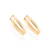 Argollas Ovaladas Medianas Enchapadas en Oro 18K