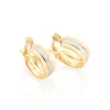 Argollas Pequeñas con Rodio Para Niñas Enchapadas En Oro 18K 2 Argollas Pequeñas con Rodio Para Niñas