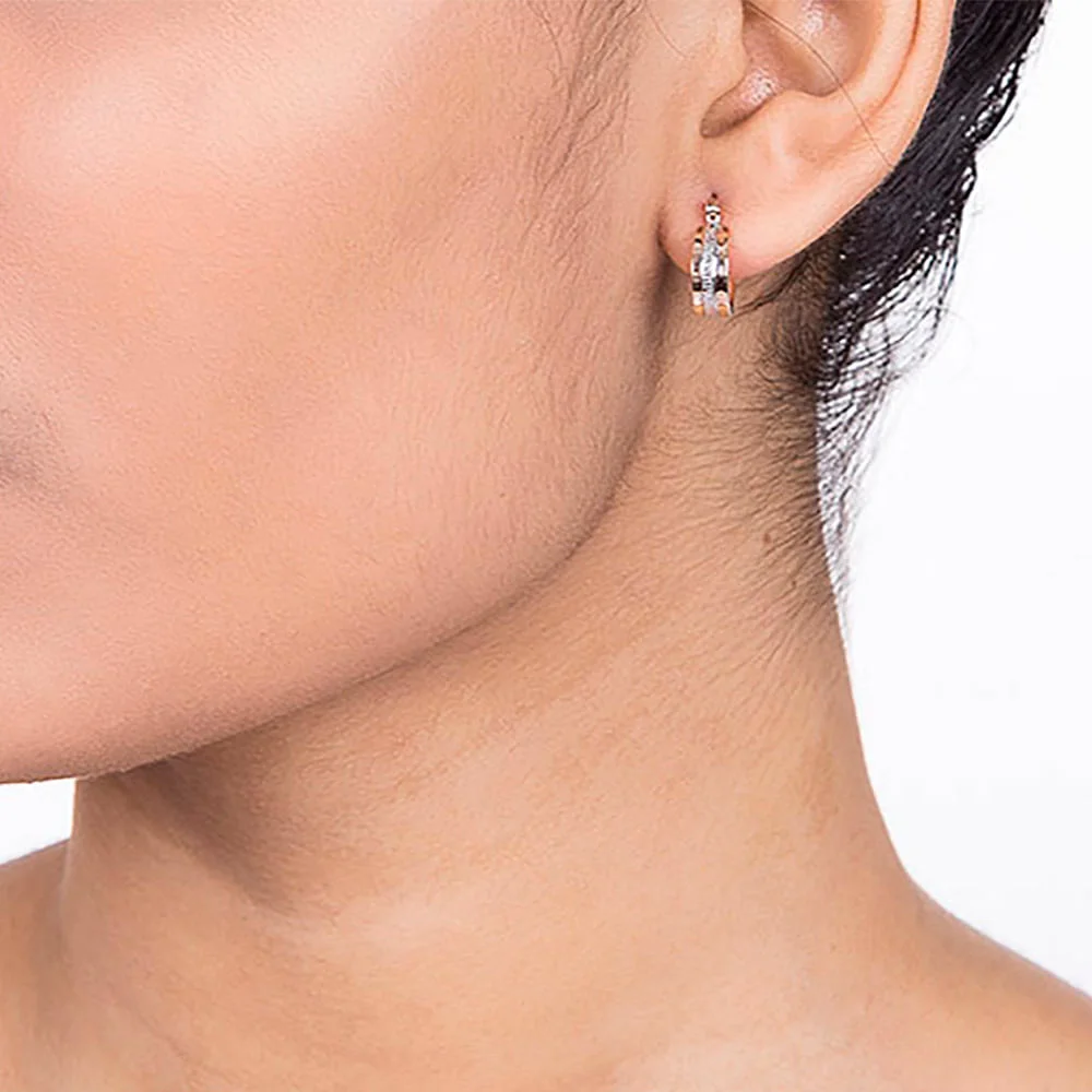 Argollas Pequeñas con Rodio Para Niñas Enchapadas En Oro 18K 5 Argollas Pequeñas con Rodio Para Niñas Enchapadas En Oro 18K - Imagen 3