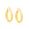 Argollas Redondas Enchapadas en Oro 18K