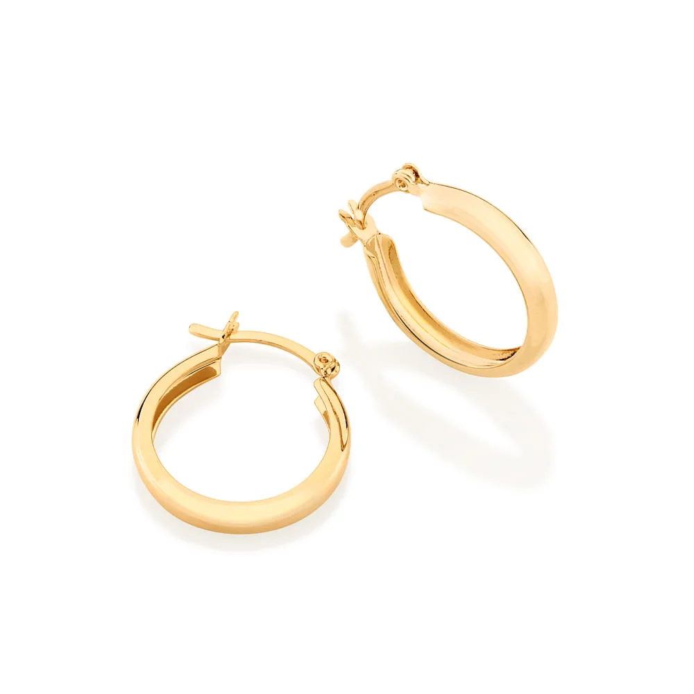 Argollas Redondas Enchapadas en Oro 18K - Pequeñas (1,6cm) 4 Argollas Redondas Enchapadas en Oro 18K - Pequeñas (1,6cm) - Imagen 2