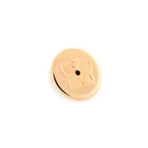 Alternative view of Broches aretes grandes enchapados en oro de 18k