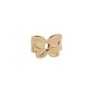 Broches aretes mariposas pequeñas enchapado en oro de 18k