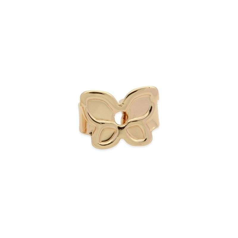 Broches aretes mariposas pequeñas enchapado en oro de 18k 3 Broches aretes mariposas pequeñas enchapado en oro de 18k