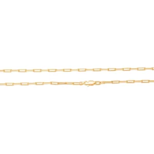 Alternative view of Cadenas Paper Clip Enchapadas en Oro 18K