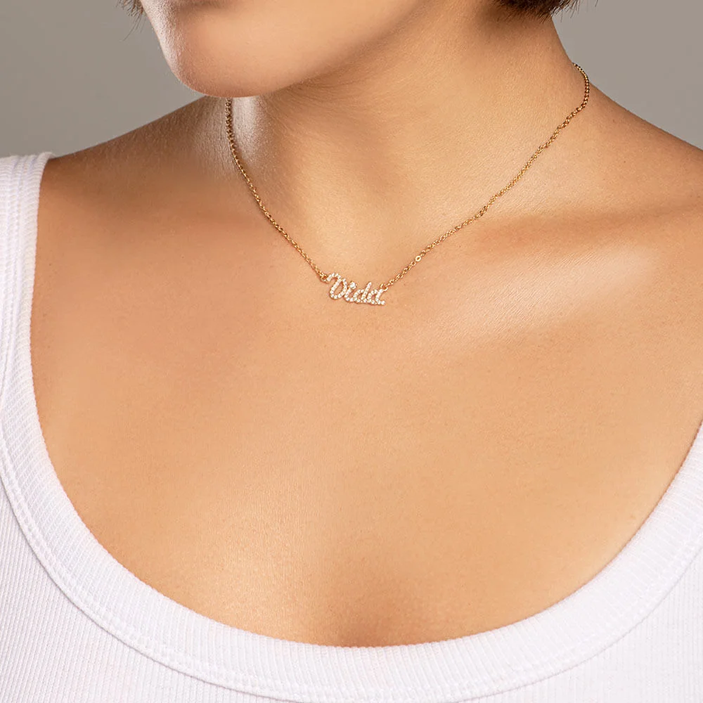 Colla De Vida Con Circonias Enchapadas En Oro De 18k - Imagen 2