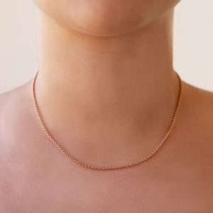 Collar de eslabones portugueses Enchapados en oro de 18k