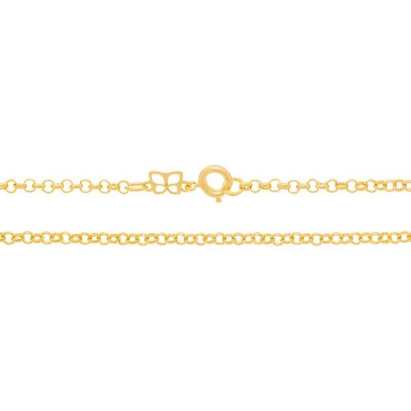 Collar de eslabones portugueses Enchapados en oro de 18k 4 Collar de eslabones portugueses Enchapados en oro de 18k - Imagen 2