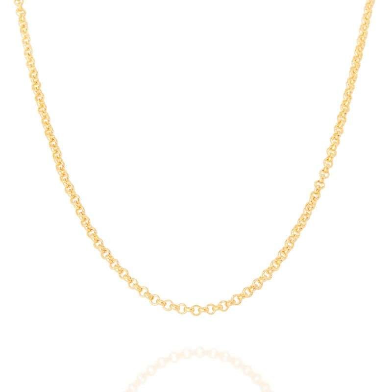Collar de eslabones portugueses Enchapados en oro de 18k 5 Collar de eslabones portugueses Enchapados en oro de 18k - Imagen 3
