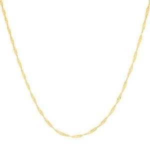 Alternative view of Collar liso enchapado en oro de 18k