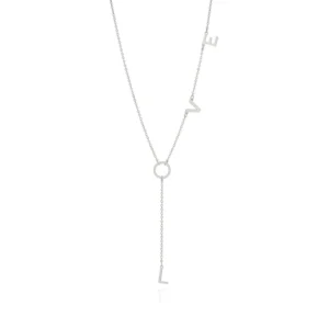 Collar LOVE de platino