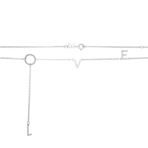 Alternative view of Collar Con La Palabra LOVE En Platino