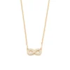Collar Infinito Enchapado En Oro 18K