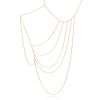Collares body chain enchapadas en oro 18k 2 collares body chain enchapadas en oro 18k 45 cm ajustable 37 cm