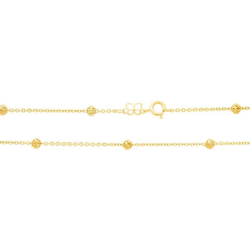 Collares con globos fugas enchapadas en oro de 18k 3 Collares con globos fugas enchapadas en oro de 18k