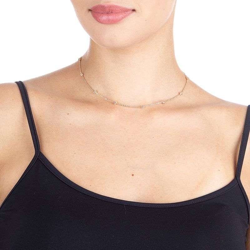 Collares con globos fugas enchapadas en oro de 18k 4 Collares con globos fugas enchapadas en oro de 18k - Imagen 2