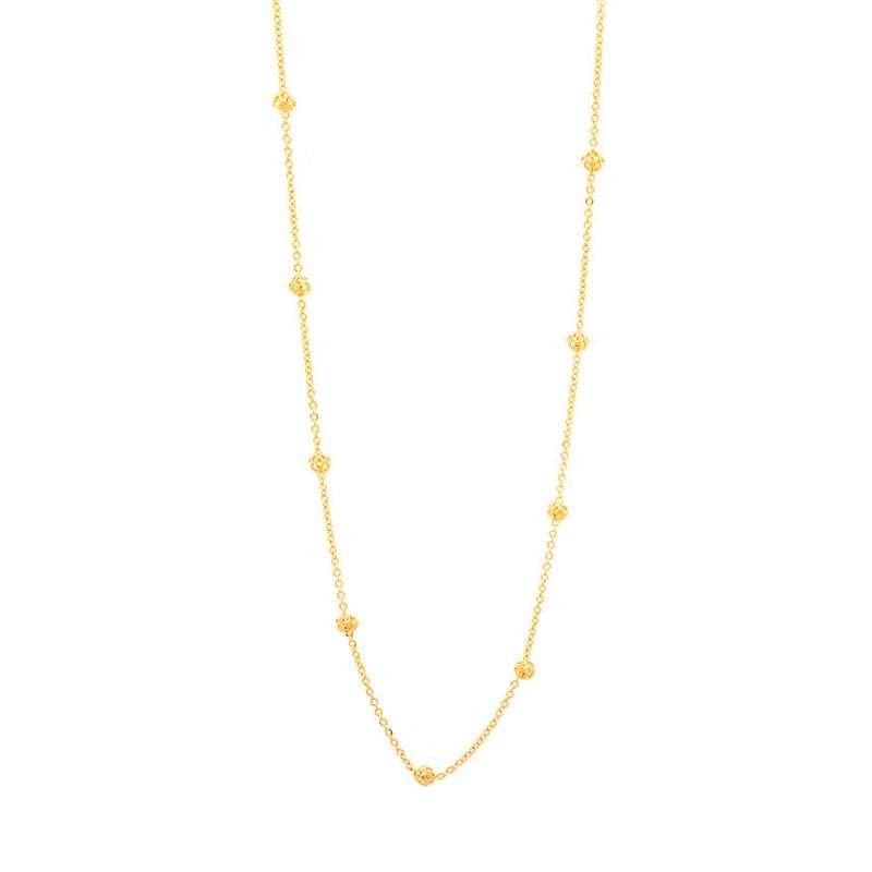 Collares con globos fugas enchapadas en oro de 18k 5 Collares con globos fugas enchapadas en oro de 18k - Imagen 3