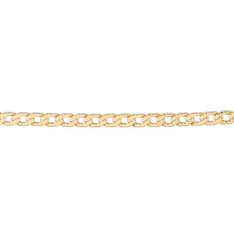 Collar de eslabones de relieve enchapados en oro de 18k 5 Collar de eslabones de relieve enchapados en oro de 18k - Imagen 3