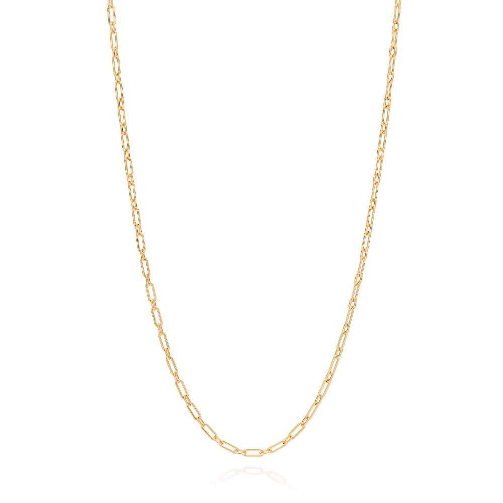 Collares de eslabones enchapadas en oro de 18k 3 Collares de eslabones enchapadas en oro de 18k