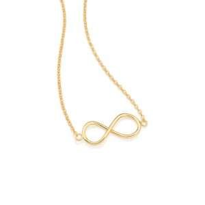collares de infinito enchapadas en oro de 18k