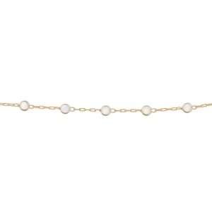 Collares de perlas pequenas enchapadas en oro de 18k