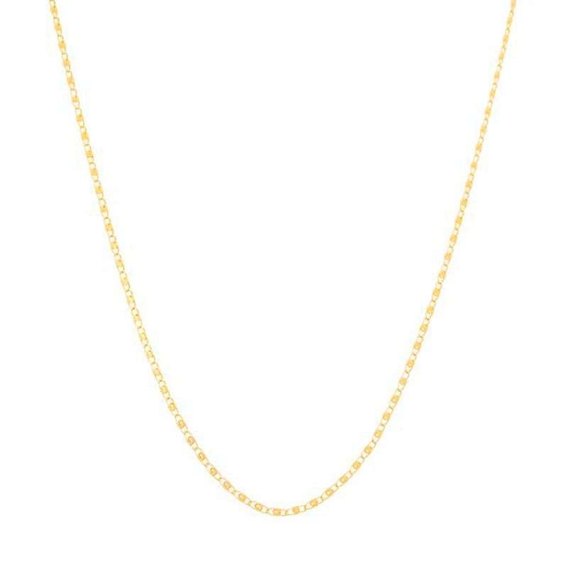 Collares liso de eslabones mimosa enchapadas en oro de 18k 5 Collares liso de eslabones mimosa enchapadas en oro de 18k - Imagen 3