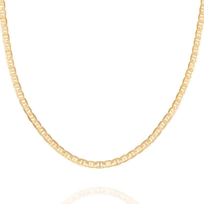 Collares liso enchapadas en oro de 18k 4 Collares liso enchapadas en oro de 18k - Imagen 2