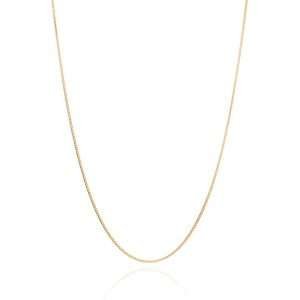 Collar liso veneciana enchapado en oro de 18k