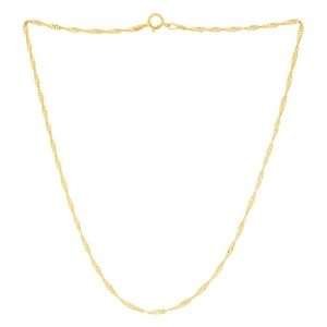 Collares Singapur Cortos Enchapados en Oro 18K