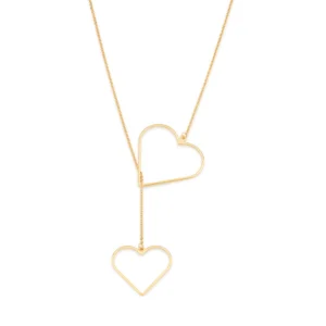 Collar Corazón Doble Enchapado en oro 18K