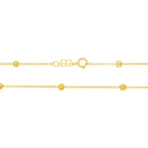 Alternative view of Collar de Bolitas Medianas Enchapados en Oro 18K