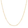 Collar de Bolitas Pequeñas Corto Enchapado en Oro 18K 2 Collar de Bolitas Pequeñas Corto Enchapado en Oro 18K