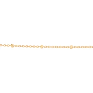 Alternative view of Collar de Bolitas Pequeñas Corto Enchapado en Oro 18K