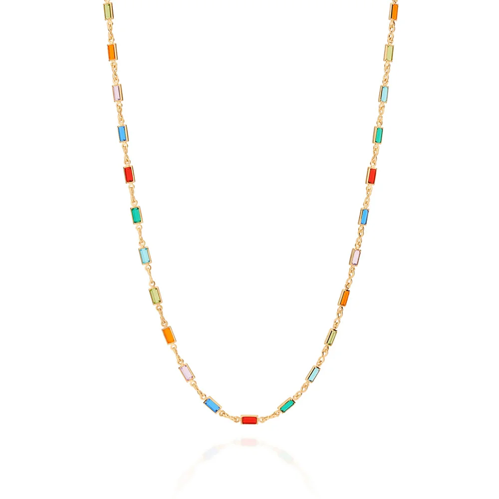 Collar de Cristales de Colores