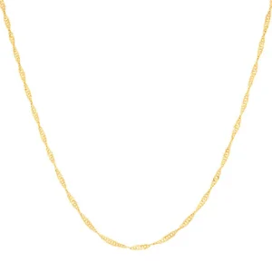 Collares Singapur Cortos Enchapados en Oro 18K