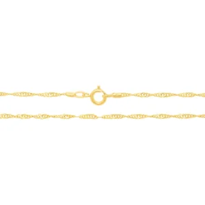 Alternative view of Collares Singapur Cortos Enchapados en Oro 18K