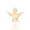 Dije de ángel con circonias enchapadas en oro de 18k