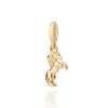 Dije de caballo enchapado en oro de 18k