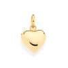 Dije de corazón enchapado en oro de 18k
