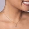 Dije de corazón con bolitas alrededor enchapadas en oro de 18k - Imagen 3