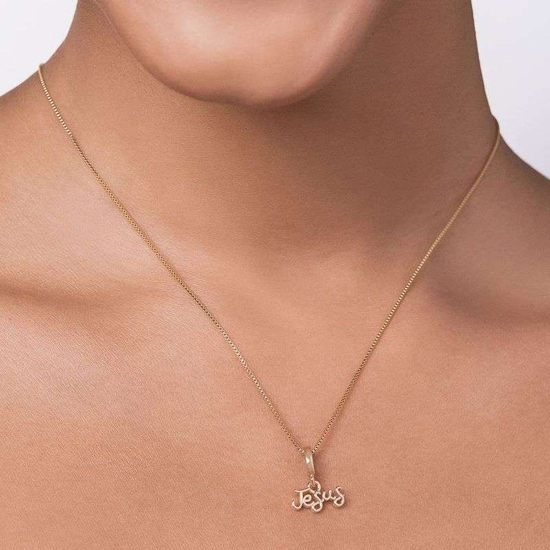 Dije de jesús enchapado en oro de 18k 6 Dije de jesús enchapado en oro de 18k - Imagen 4